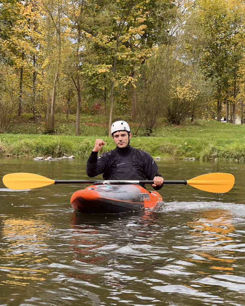 lekcja kajakowa na Dunajcu z Olimpijczykiem